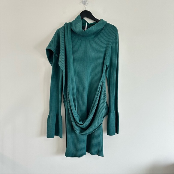 Free People Carine Sweater Size XL Blase Green NWT - Picture 3 of 16